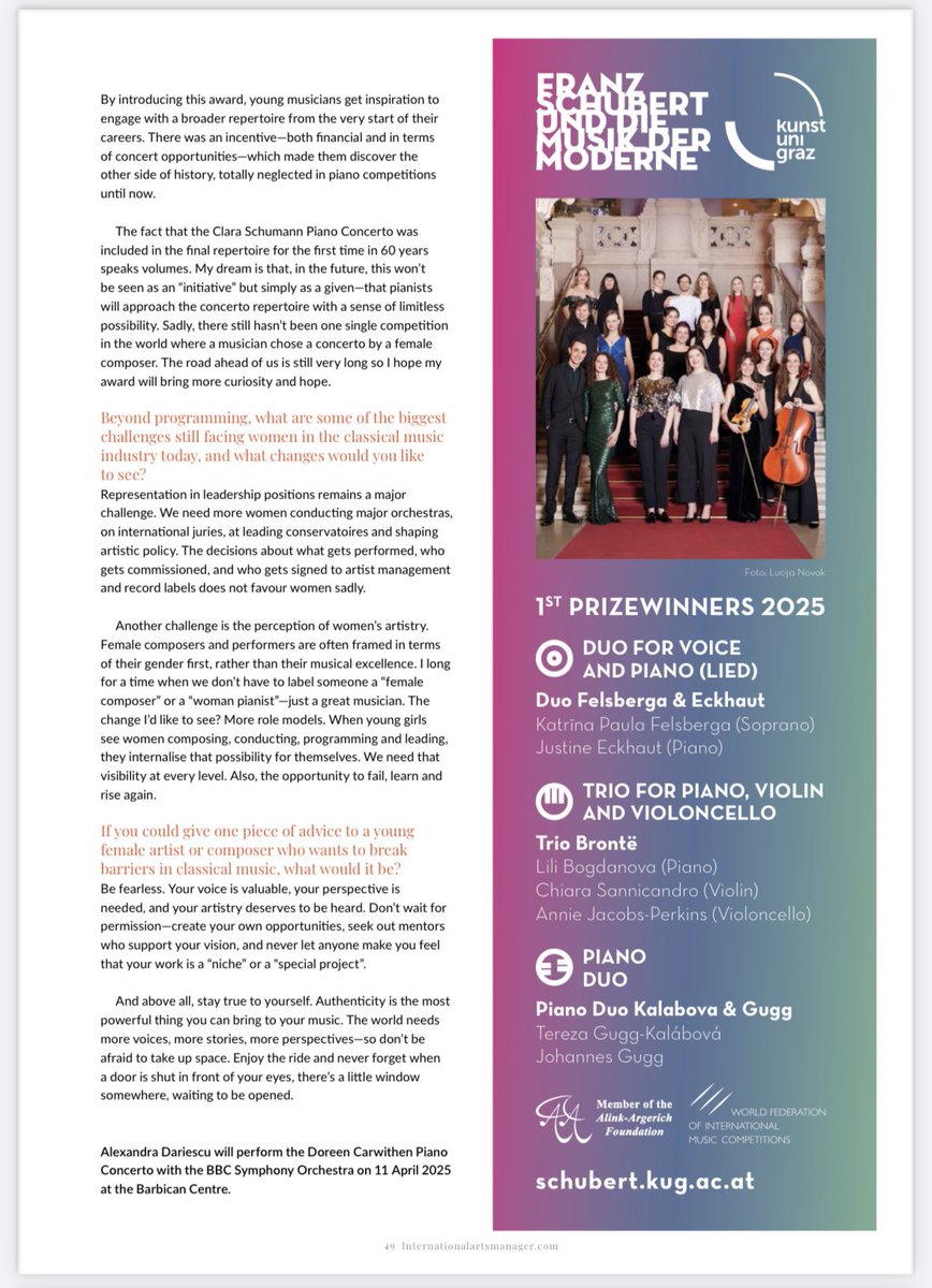 Alexandra Dariescu (@alexdariescu) on Twitter photo A deep dive into, well… everything going on in my world right now in the new <a href="/IntArtsManager/">International Arts Manager</a> 💫
Grab your cuppa, get comfy and enjoy the read—hope it leaves you a little inspired! A deep dive into, well… everything going on in my world right now in the new <a href="/IntArtsManager/">International Arts Manager</a> 💫
Grab your cuppa, get comfy and enjoy the read—hope it leaves you a little inspired!