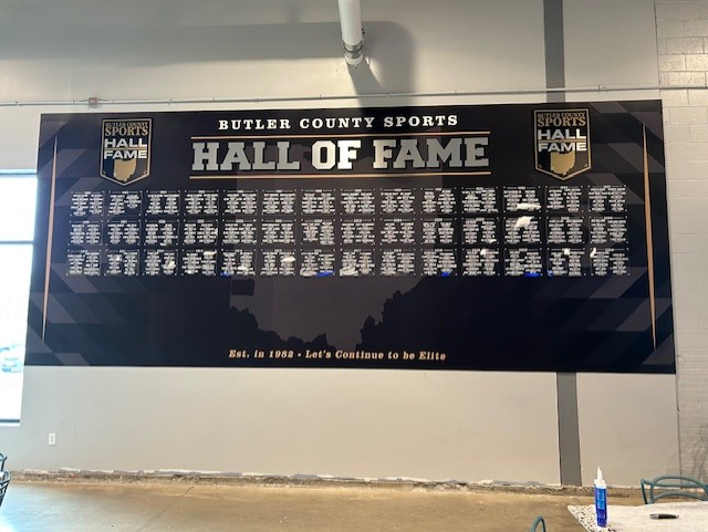 ButlerCountyHOF's tweet image. The NEW Butler County Hall of Fame recognition wall is located at the Spooky Nook Sports Complex in the main lobby area. Stop by and check it out.