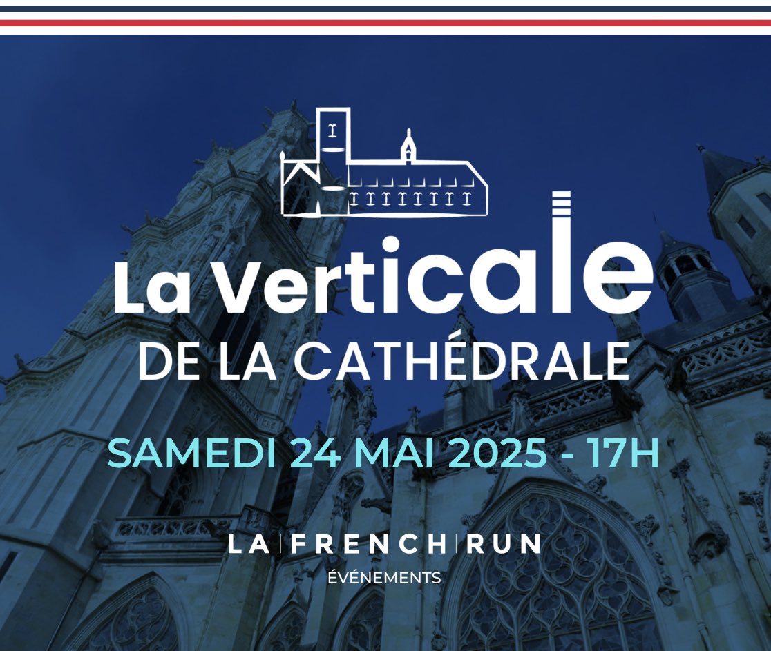 🗼 VERTICALE DE LA CATHÉDRALE 2025 !

🗓️ Samedi 24 mai à 17h
💵 Epreuve gratuite
🫵🏻 Limitée à 30 participants
🍀 Sélection sur tirage au sort
🔥 Un départ toutes les minutes
📍 Départ : Esplanade du Palais Ducal
🏁 Arrivée : Sommet de la Tour Bohier

lafrenchrun.com