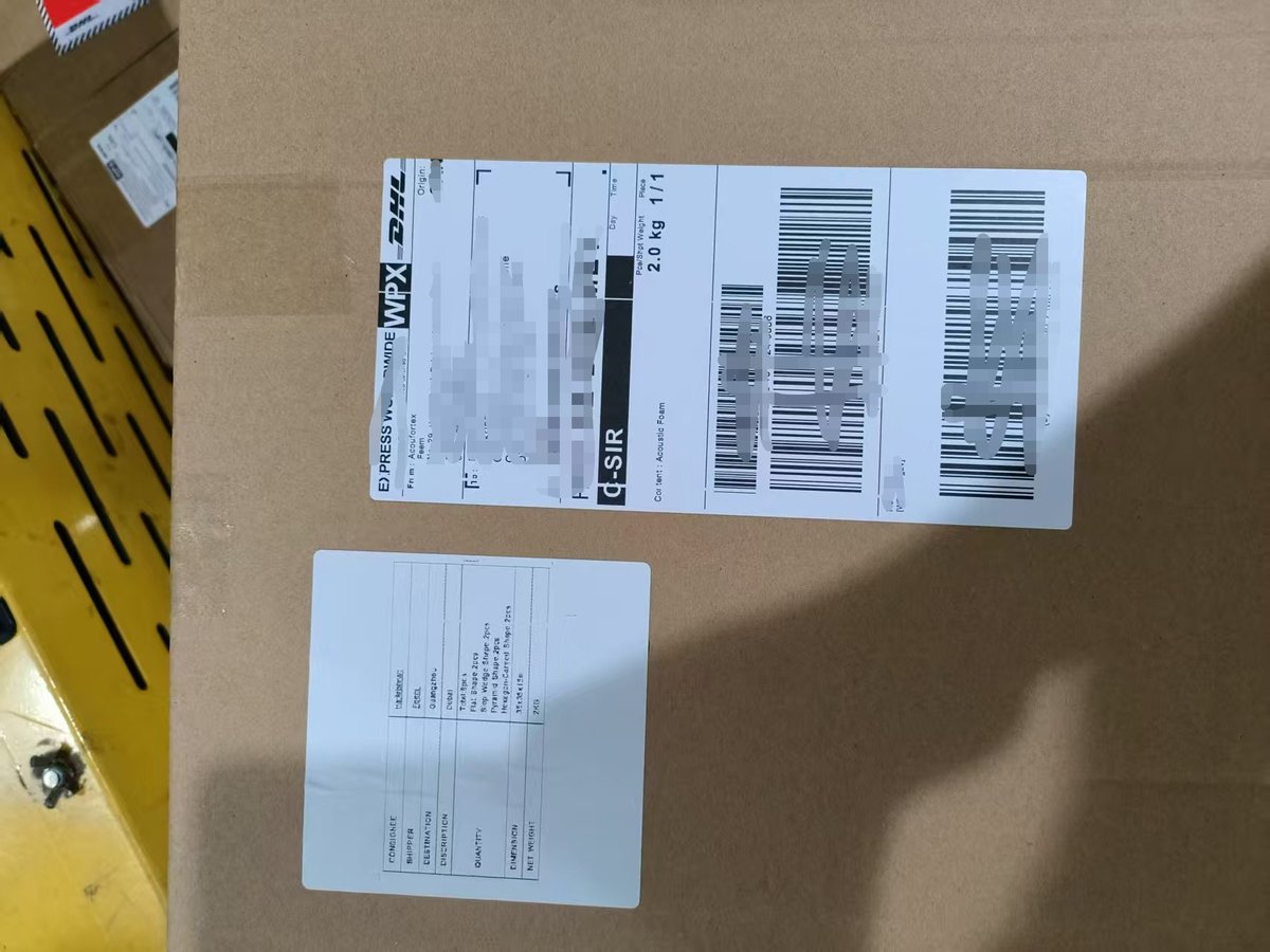 _Acoufortex's tweet photo. "Samples packed &amp; ready to ship!
 Your order is on its way 🚛💨" 
#acousticfoam #acousticmaterials #samples https://t.co/Vj431cw67a