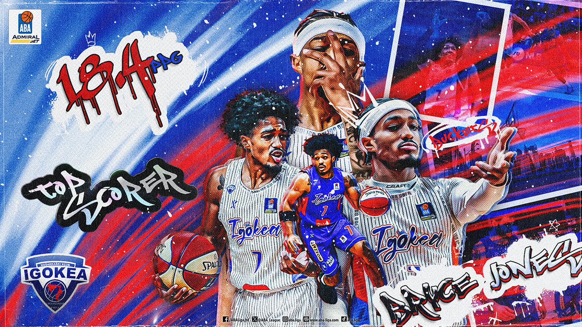 2024/25 Regular Season Top Scorer - Bryce Jones!

<a href="/BCIgokea/">Igokea m:tel</a> star player has been averaging 18.4 points per game throughout the Regular Season and found his name atop of the list of scorers!

Congratulations!

🔗: aba.tips/mmd #ABALiga