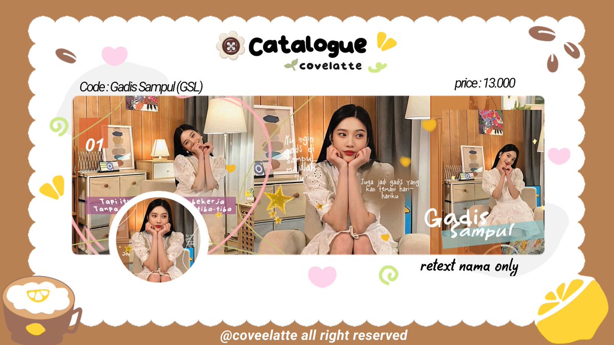 coveelatte's tweet photo. bantu retweet ia, haturnuhun

hai aku punya layout ready stock foto2 baru  dan beberapa layout lamaku aku fs start 5k ya💗 ada karina, carmen, jiwoo, dayeon, eunchae, rei, winter, arin, kazuha
bisa diangkut sekarang juga! yuk jajan🫶🏻 

#zonauang https://t.co/KxohtE2J51