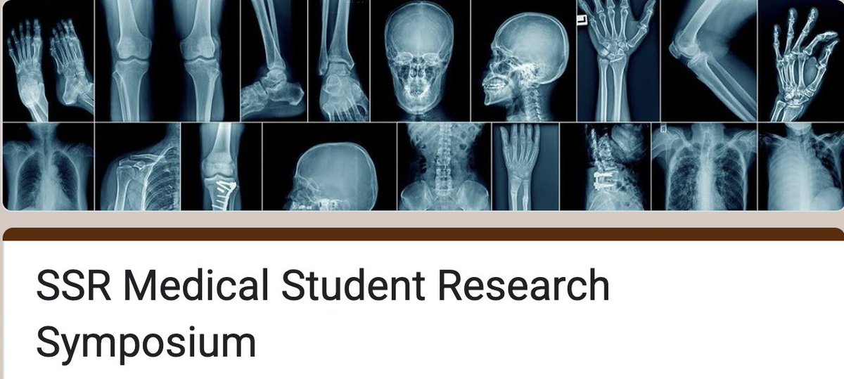 Society of Skeletal Radiology (@ssrbone) on Twitter photo 🔊Calling all #medstudents for the <a href="/SSRbone/">Society of Skeletal Radiology</a>
Medical Student Research Symposium!
🗓️Accepting abstracts until June 13 by 5 PM EST
➡️Link to apply & more info: docs.google.com/forms/d/1rA8F2…
<a href="/sportsraddoc/">Navid Faraji</a> <a href="/RadiologySIG/">Radiology Student Interest Group</a> <a href="/RSNA/">RSNA</a> <a href="/ssr_rwg/">SSR_RWG</a> <a href="/theAPDR/">The APDR</a> <a href="/VivekKaliaMD/">Vivek Kalia, MD MPH</a> <a href="/cychang1414/">Connie Y Chang</a> <a href="/SoteriosGyft/">Soterios Gyftopoulos MD MBA MSc</a> 💫 🔊Calling all #medstudents for the <a href="/SSRbone/">Society of Skeletal Radiology</a>
Medical Student Research Symposium!
🗓️Accepting abstracts until June 13 by 5 PM EST
➡️Link to apply & more info: docs.google.com/forms/d/1rA8F2…
<a href="/sportsraddoc/">Navid Faraji</a> <a href="/RadiologySIG/">Radiology Student Interest Group</a> <a href="/RSNA/">RSNA</a> <a href="/ssr_rwg/">SSR_RWG</a> <a href="/theAPDR/">The APDR</a> <a href="/VivekKaliaMD/">Vivek Kalia, MD MPH</a> <a href="/cychang1414/">Connie Y Chang</a> <a href="/SoteriosGyft/">Soterios Gyftopoulos MD MBA MSc</a> 💫