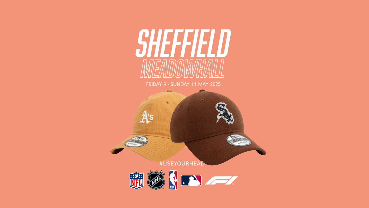 USA Sports (@usasportsmerch) on Twitter photo 📣 Sheffield! It’s almost time...
We’re bringing the Pop Up heat to <a href="/LoveMeadowhall/">Meadowhall</a> this weekend 🔥
🧢 Official gear from the NFL, NBA, NHL, MLB & F1
📍 Find us at the High Street Knuckle near JD Sports
🗓️ Fri 9 – Sun 11 May
👀 First come, first served. Don’t miss out! 📣 Sheffield! It’s almost time...
We’re bringing the Pop Up heat to <a href="/LoveMeadowhall/">Meadowhall</a> this weekend 🔥
🧢 Official gear from the NFL, NBA, NHL, MLB & F1
📍 Find us at the High Street Knuckle near JD Sports
🗓️ Fri 9 – Sun 11 May
👀 First come, first served. Don’t miss out!