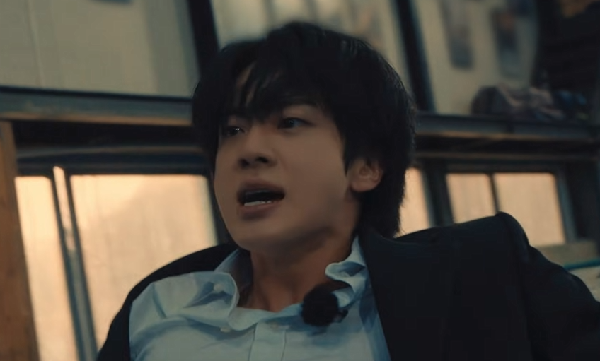 jkyoongs's tweet photo. the most impressive part about jin's action routine is not just the execution of all the stunts but the facial expressions he carried throughout like that is an ACTOR who ACTS https://t.co/TkdT818WCX