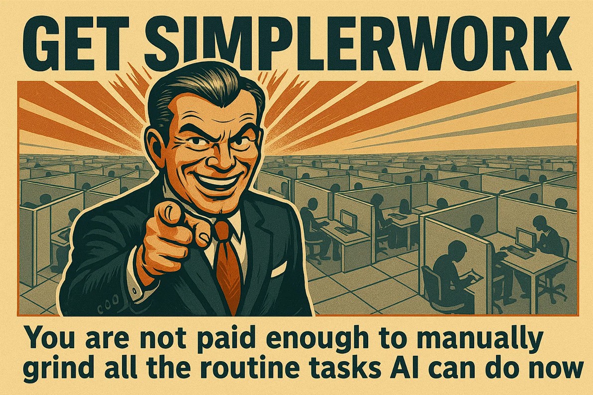 SimplerWork's tweet image. You are not paid enough to work like crazy while others skip the hard daily grind #getsimplerwork
