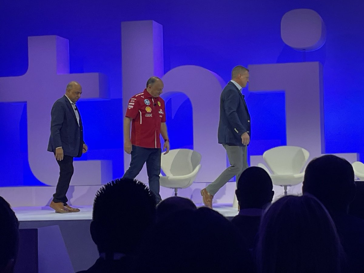 sarbjeetjohal's tweet image. .@Ferrari folks on the move during @IBM #Think2025 keynote! Pun intended 😊 

Thanks to Patrick Jerome for the pic! I am sitting next to him and @AnuragTechaisle at the keynote! 

#IBMThink2025
