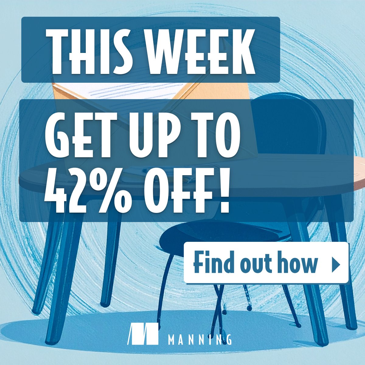 ManningBooks's tweet image. 🌟 Sign up and save up to 42% today! 🌟

This week, sign up for our mailing list to enjoy up to 42% off all eBooks, liveProjects, and liveVideo! Don&apos;t miss out—offer expires at midnight PT on May 21: hubs.la/Q03lbCHl0

#ManningBooks #LearnwithManning #Programming