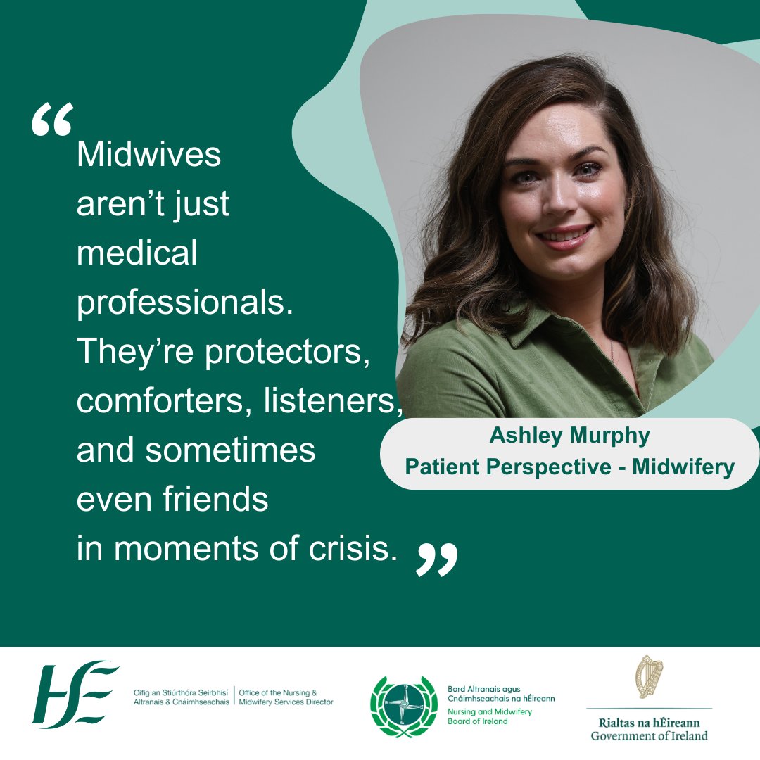 Meet Ashley who spoke recently at a collaborative storytelling event to mark International Day of the Midwife between the Department of Health, HSE ONMSD and NMBI.