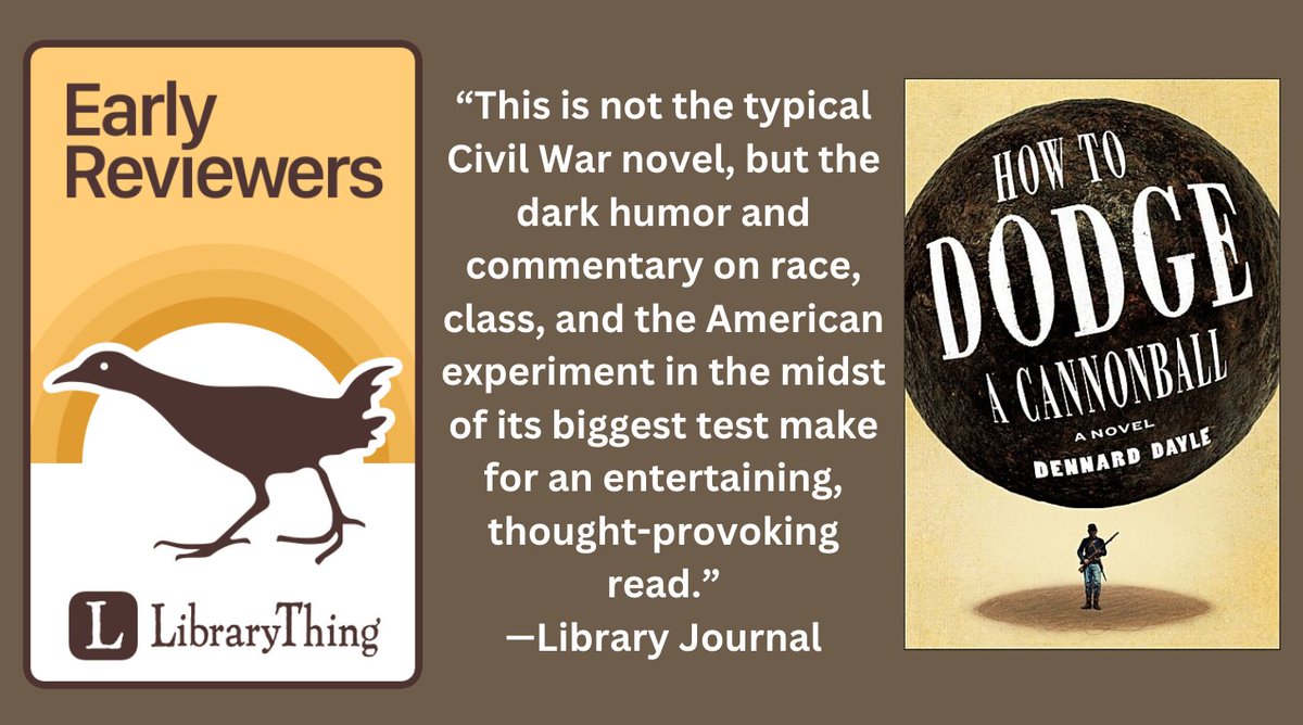"A cutting, revealing caricature of the American Civil War, told through the eyes of a white teenager who joins an all-Black regiment of soldiers."

Enter to win a copy of Dennard Dayle's (<a href="/See_More_Evil/">Dennard Dayle / Blind Monkey</a>) "How to Dodge a Cannonball" from <a href="/HenryHolt/">Henry Holt & Company</a>