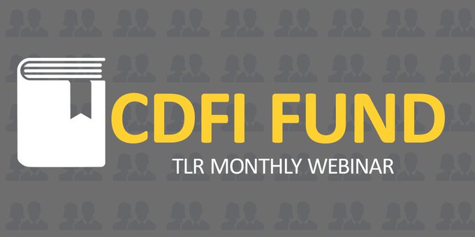 Mark your calendar: The #CDFIFund's next TLR webinar is tomorrow, May 7th, starting at 1 PM EST. Click here for more details: cdfifund.gov/news/651