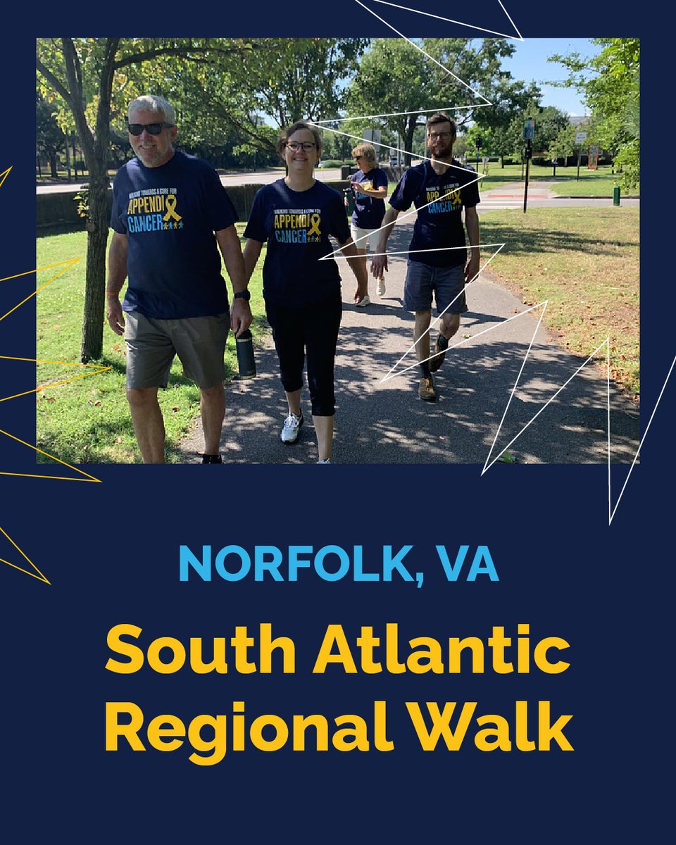 📍 Spotlight on: South Atlantic Regional Walk – Norfolk, VA

👉 Sign up here: secure.acpmp.org/norfolkva
Or walk from wherever you are: secure.acpmp.org/appendixcancer…

#AppendixCancerWalk #StompOutAppendixCancer
