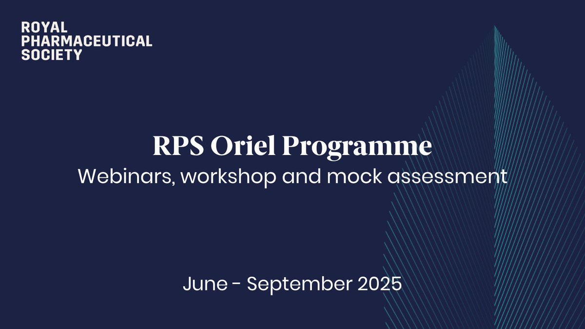 Royal Pharmaceutical Society (@rpharms) on Twitter photo Are you a 3rd year MPharm student? If so, we’re here to support you through your Oriel process this summer.
Make sure you're prepared for the recruitment process with our new programme:
rpharms.com/development/st…
<a href="/NHSEngland/">NHS England</a> <a href="/NHS_Education/">NHS Education for Scotland (NES)</a> <a href="/BPSA/">The BPSA</a> Are you a 3rd year MPharm student? If so, we’re here to support you through your Oriel process this summer.
Make sure you're prepared for the recruitment process with our new programme:
rpharms.com/development/st…
<a href="/NHSEngland/">NHS England</a> <a href="/NHS_Education/">NHS Education for Scotland (NES)</a> <a href="/BPSA/">The BPSA</a>
