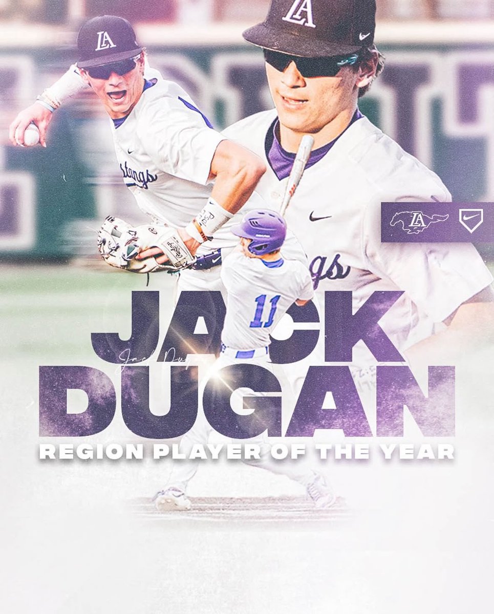 SEMADMavsHome's tweet image. DII-AA Middle Region Player of the Year!  Congrats to @JackDugan2026 of @LAMustangBB on a great season! Still got some business to take care of! @Vol_Baseball commit #rawlingsboys