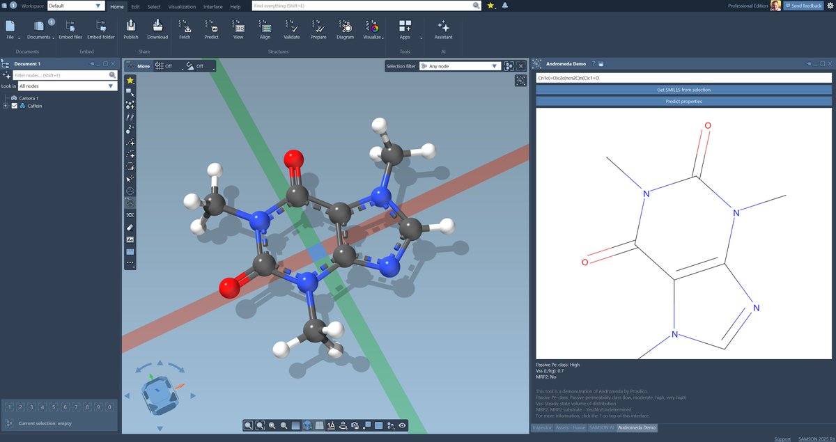 New Partnership Announcement! We’re thrilled to team up with PROSILICO, integrating their award-winning ANDROMEDA ADME/PK prediction models into SAMSON! Get the first extension at samson-connect.net/extensions/012….