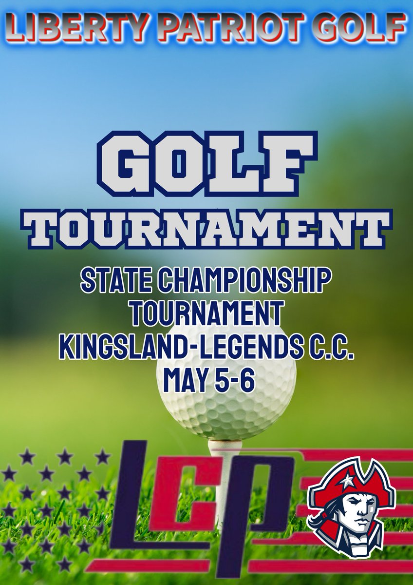 .<a href="/LibertyGolf_LCP/">Liberty Golf</a> Reed Blacklock continues play in the final round of the State Championship Golf Tournemant today. Hit 'em long &amp; straight, Reed! 
#LCPfamily #PatriotCulture