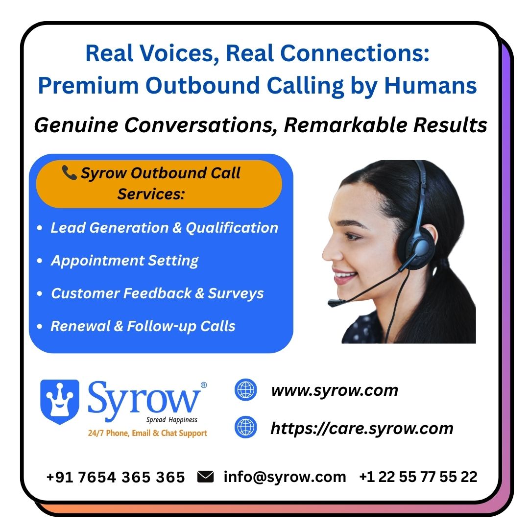 TheSyrow's tweet photo. Real Calls, Real Connections—Syrow's Outbound Calling That Delivers 📞🚀
Syrow’s outbound calling services = leads, loyalty &amp; lasting impressions.
📞 From lead gen to follow-ups, we keep it human.
 Are your calls converting—or just calling?
#Syrow #OutboundCalling #LeadGen #CX https://t.co/9n4kKjjGgV