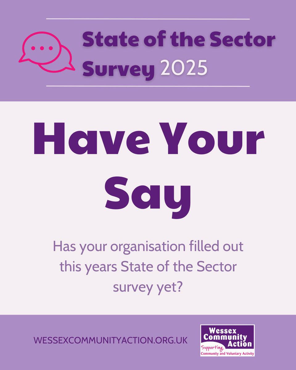 Wessex Comm Action (@wessexcomaction) on Twitter photo The State of the Sector Survey is being run again here at Wessex Community Action ππ
Copy the link below to complete, or contact partnerships@wessexcommunityaction.org.uk and ask for the link to be sent directly to your email! π€π§
docs.google.com/forms/d/e/1FAIβ¦
#stateofthesector The State of the Sector Survey is being run again here at Wessex Community Action ππ
Copy the link below to complete, or contact partnerships@wessexcommunityaction.org.uk and ask for the link to be sent directly to your email! π€π§
docs.google.com/forms/d/e/1FAIβ¦
#stateofthesector