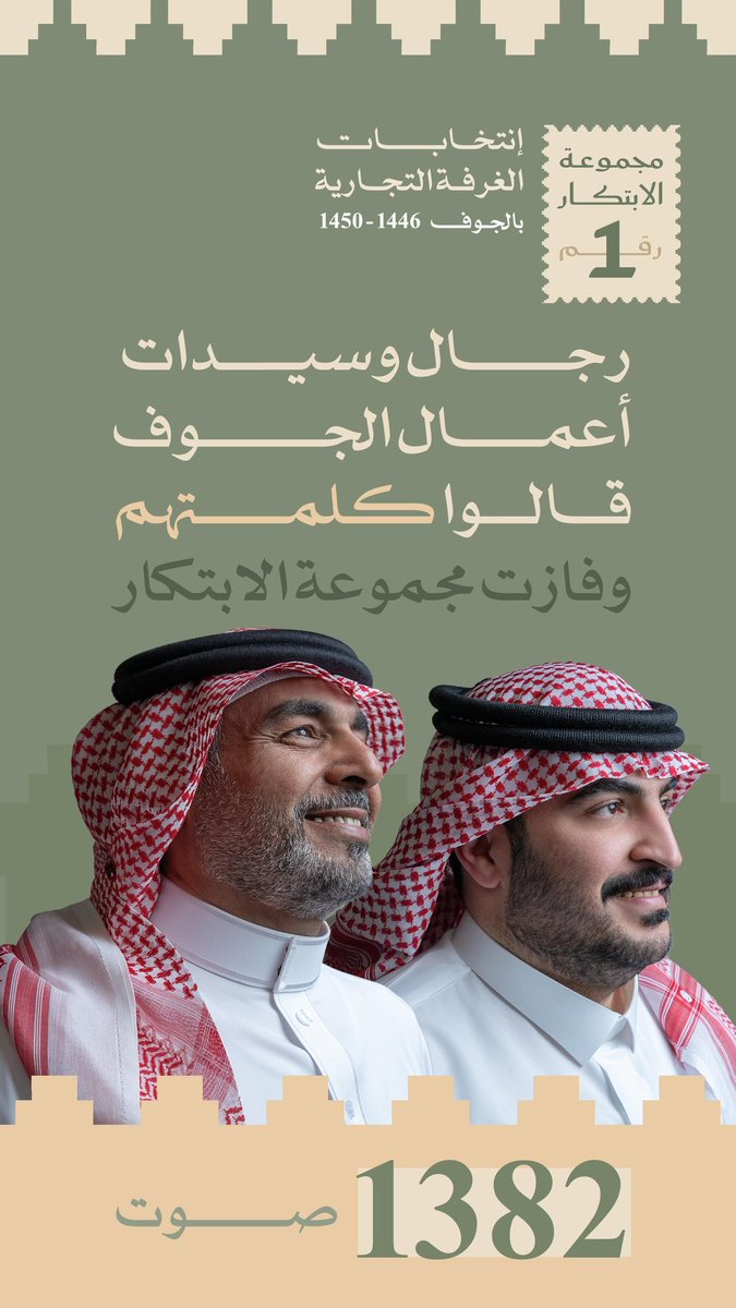 HamdanAlsemreen's tweet photo. قيلت الكلمة… وفازت مجموعة الابتكار ،وسنكون على قدر الثقة بحول الله. القادم مليء بالإنجازات بإذن الله https://t.co/bJup46CsKa