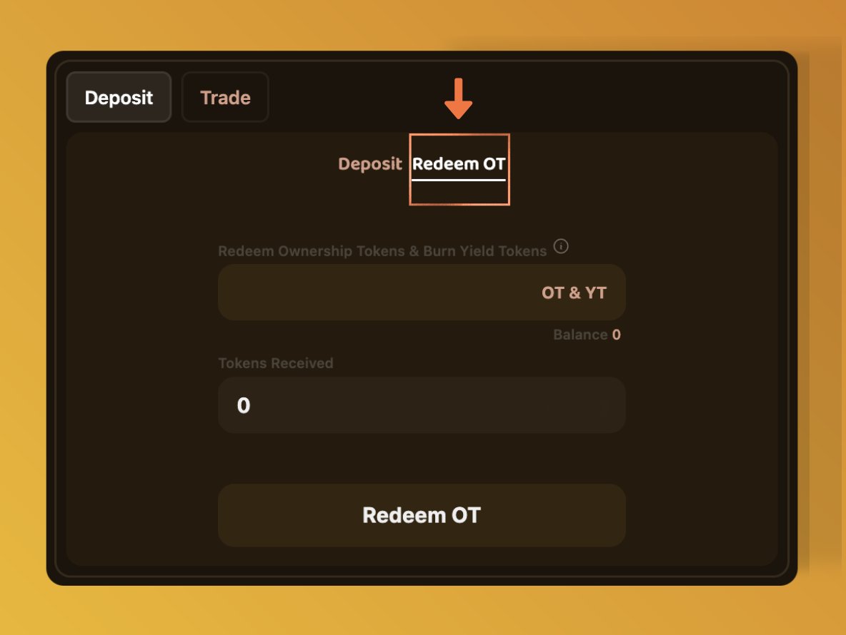 Bm Goldinis 

Boyco funds unlocked and the following vaults have officially matured:

Goldilocks x SOLV
Goldilocks x Kelp
Goldilocks x Bedrock

For Goldilocks depositors (both LPs + OT holders) here's how to unwind your positions: 

1️⃣ Withdraw your receipt token from Royco
