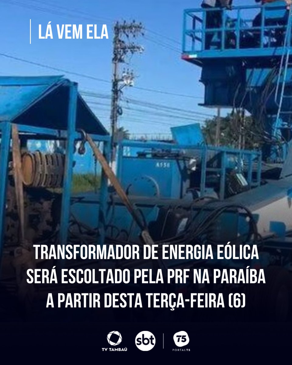 Equipamento de 250 toneladas será transportado da divisa com PE até Soledade-PB📢🗣️

Confira a matéria completa no link do Portal T5: 
portalt5.com.br/noticias/parai…

#Notícia #Jornal #Polícia #Paraíba