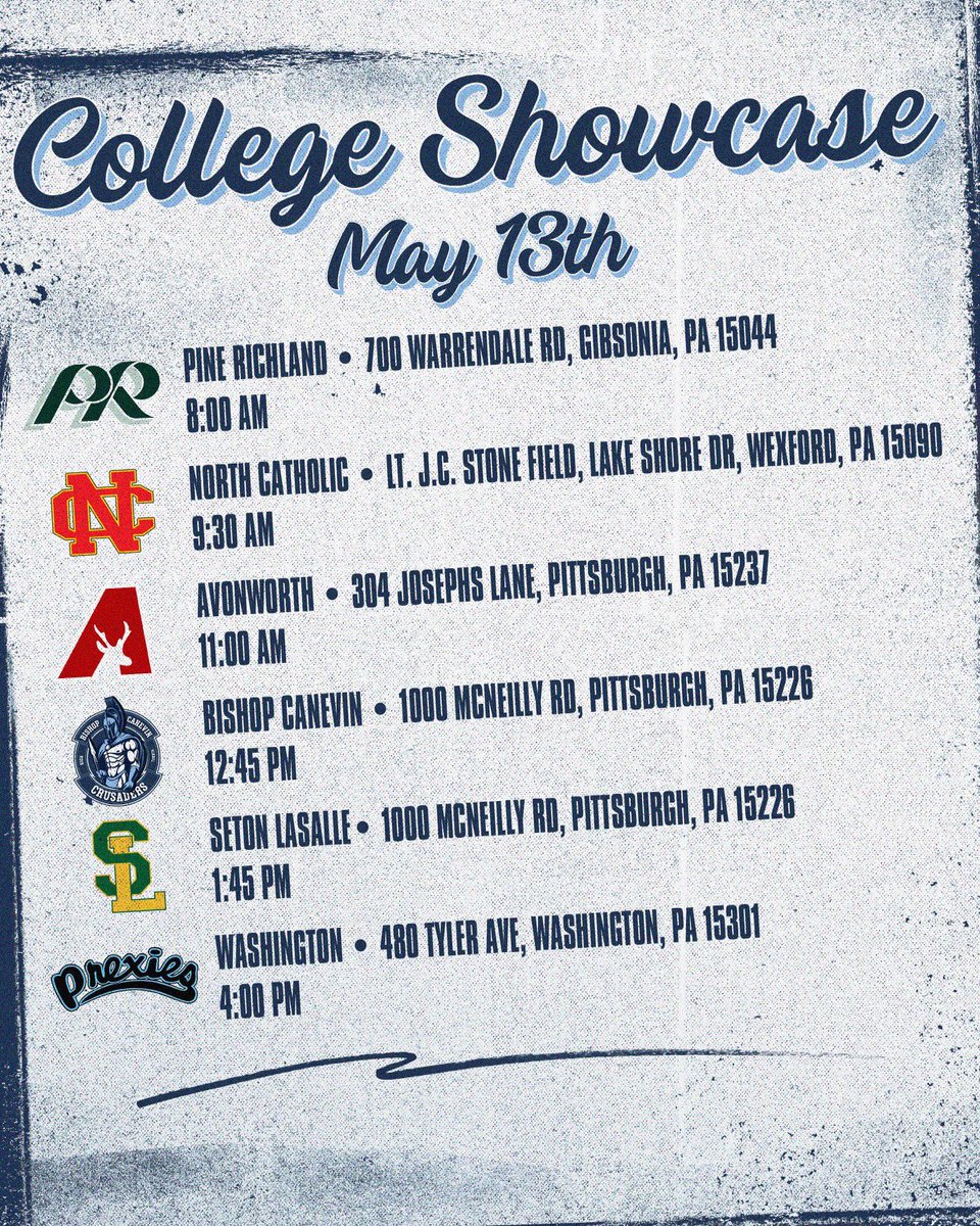 Rebel Football (@sls_football) on Twitter photo 1️⃣ WEEK AWAY - THE COLLEGE SHOWCASE 🔥 Year number 2️⃣
See you <a href="/SetonLaSalle/">Seton LaSalle</a>
Tues, May 13 @ 1:45 pm. 1️⃣ WEEK AWAY - THE COLLEGE SHOWCASE 🔥 Year number 2️⃣
See you <a href="/SetonLaSalle/">Seton LaSalle</a>
Tues, May 13 @ 1:45 pm.