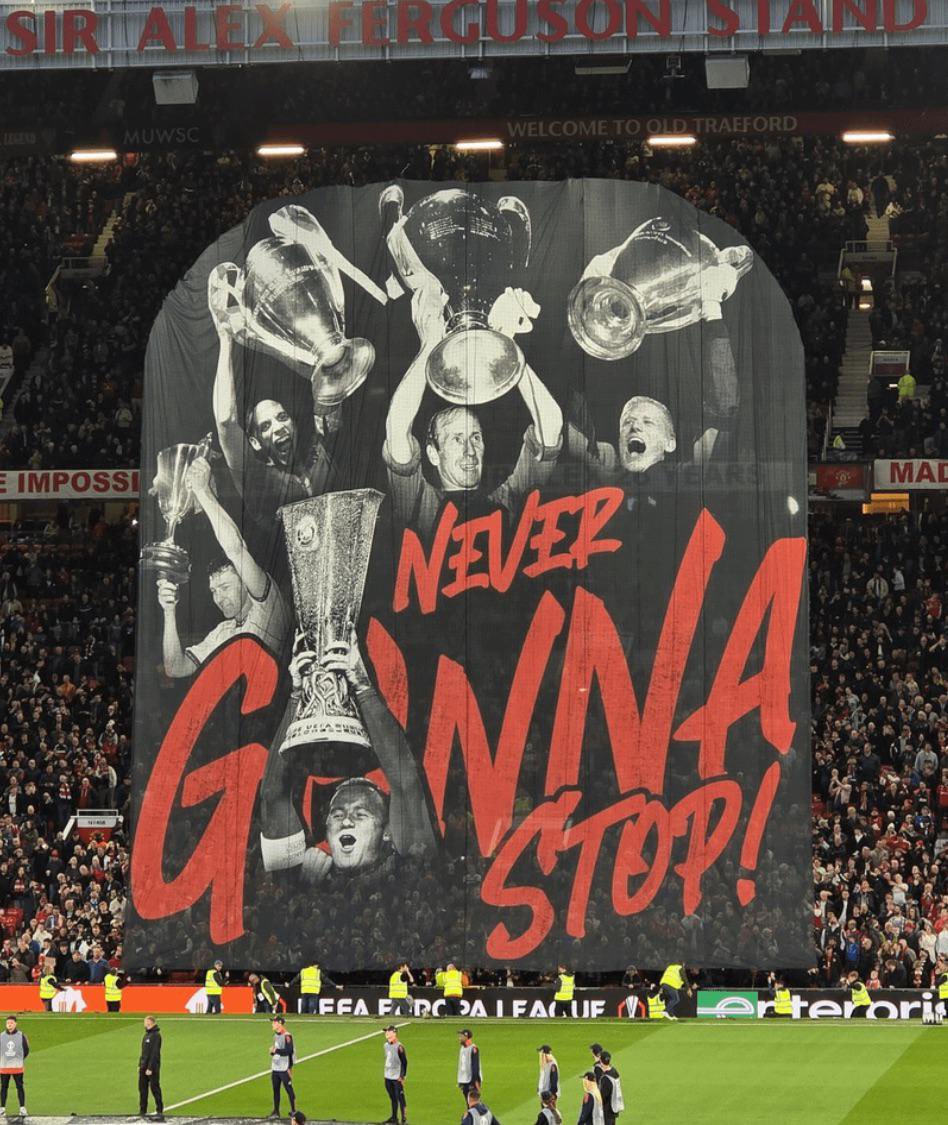 🚨 A new tifo banner is being prepared by the club and fan groups after the proposal was approved by captain Bruno Fernandes. 

The exact design will not be revealed until the night, to preserve the impact of the moment.

 [<a href="/ManUtd/">Manchester United</a>]