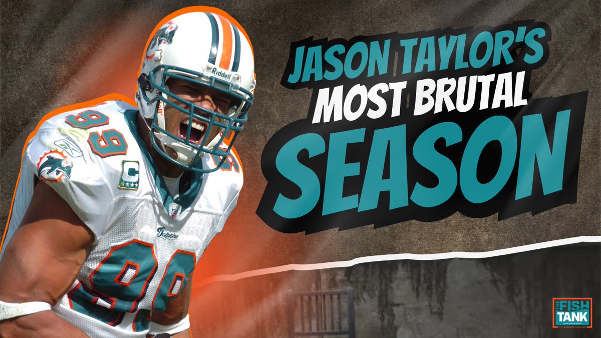 TheFishTank (@thefishtank81) on Twitter photo In 2005, <a href="/JasonTaylor/">Jason Taylor</a> had 12 sacks, 4 forced fumbles, 2 fumble recoveries, including one for a TD, a safety, 12 tackles for loss, 10 passes defensed, and 2 torn plantar fascia. Here's the story:
youtube.com/watch?v=7DJzQW… In 2005, <a href="/JasonTaylor/">Jason Taylor</a> had 12 sacks, 4 forced fumbles, 2 fumble recoveries, including one for a TD, a safety, 12 tackles for loss, 10 passes defensed, and 2 torn plantar fascia. Here's the story:
youtube.com/watch?v=7DJzQW…