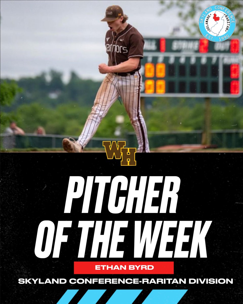 Raritan Division Pitcher of the Week!

🔥Ethan Byrd- Watchung Hills 🔥

5 2/3 IP, 3 hits, 1 ER, 8 K's vs Ridge