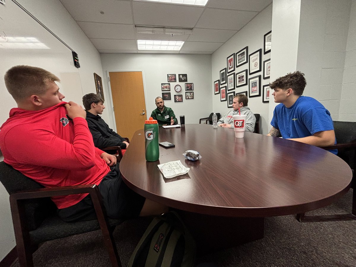 Coach Prentice Henderson (@revhenderson) on Twitter photo Thank you Cal Benson from Central Methodist for stopping by and investing into our young men! <a href="/FZS_Football/">Fort Zumwalt South Bulldog Football</a> <a href="/ZumSouth/">Bulldogs</a> <a href="/FZSJrBulldogs/">FZSJrBulldogs</a>
#BuiltDifferentOnTheSouthSide
#BeTRU
#Investment Thank you Cal Benson from Central Methodist for stopping by and investing into our young men! <a href="/FZS_Football/">Fort Zumwalt South Bulldog Football</a> <a href="/ZumSouth/">Bulldogs</a> <a href="/FZSJrBulldogs/">FZSJrBulldogs</a>
#BuiltDifferentOnTheSouthSide
#BeTRU
#Investment