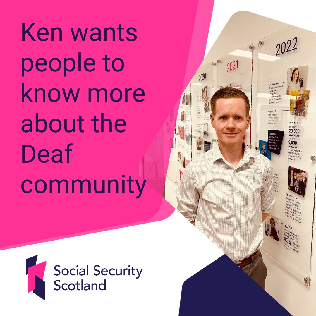 Social Security Scotland (@socsecscot) on Twitter photo Ken has worked as a statistician for the <a href="/scotgov/">Scottish Government</a> for 14 years.
Ken was born profoundly Deaf in both ears and his personal life plays out in a completely different space from his professional one.
Read more ➡️ bit.ly/Deafcommunity
#deafawarenessweek Ken has worked as a statistician for the <a href="/scotgov/">Scottish Government</a> for 14 years.
Ken was born profoundly Deaf in both ears and his personal life plays out in a completely different space from his professional one.
Read more ➡️ bit.ly/Deafcommunity
#deafawarenessweek