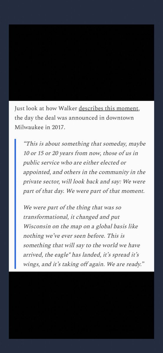 kid_riles's tweet photo. Foxconn is the largest financial disaster in Wisconsin history. 
Billions spent, people ripped from their homes, all for nothing. 

This is how @ScottWalker and @SpeakerVos described the deal. 

Fuck the both of them. 

Fuck the both of them hard. https://t.co/EF5gkKJvJW