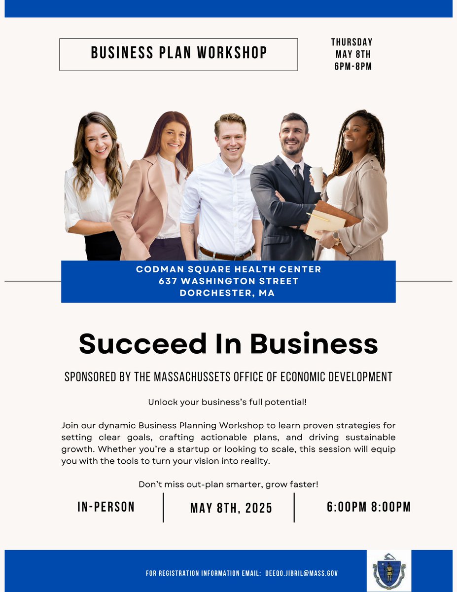 MassEOED's tweet image. To mark National Small Business Month, the Executive Office of Economic Development is hitting the road with events across the Commonwealth. Through workshops and office hours, we are connecting entrepreneurs with tools, resources and one-on-one support.