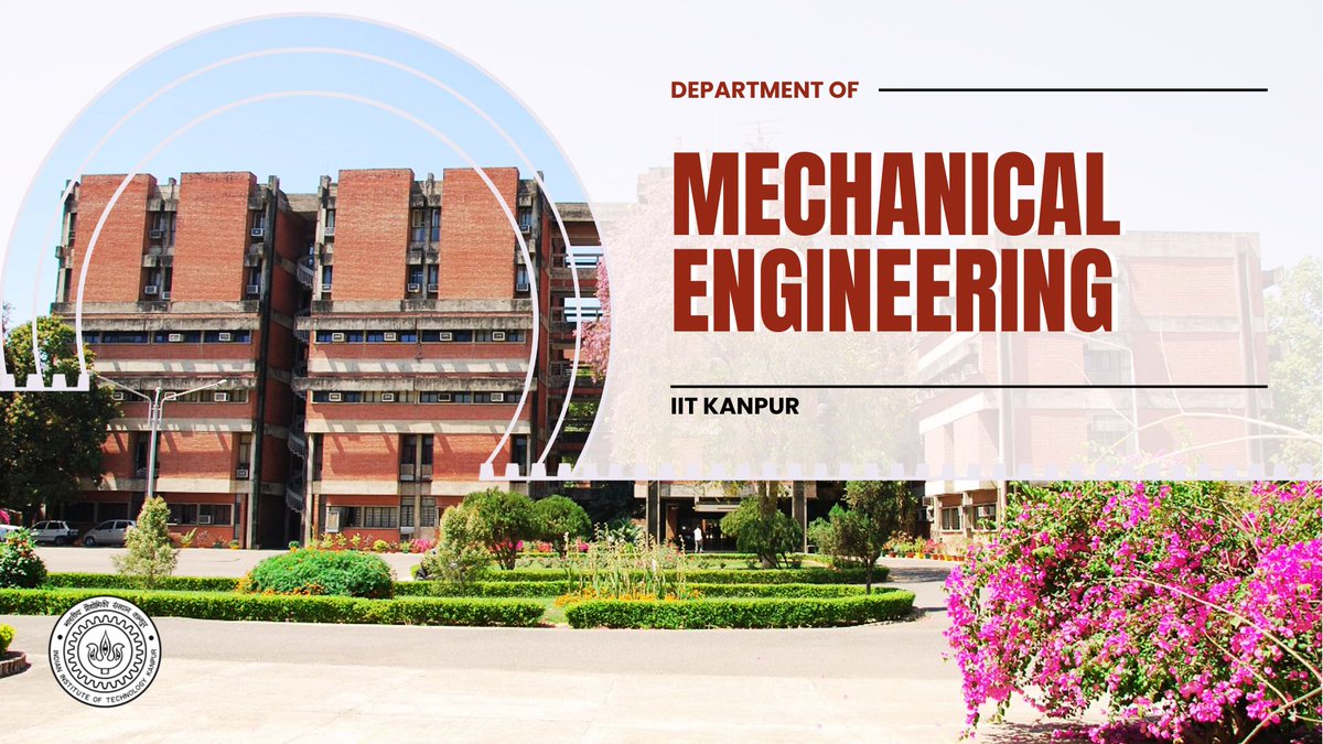 From cutting-edge research to state-of-the-art facilities, this is where engineering excellence meets real-world relevance. 

Come explore the legacy, innovation, and impact of the Department of Mechanical Engineering at IIT Kanpur, one of the institute’s core pillars since its