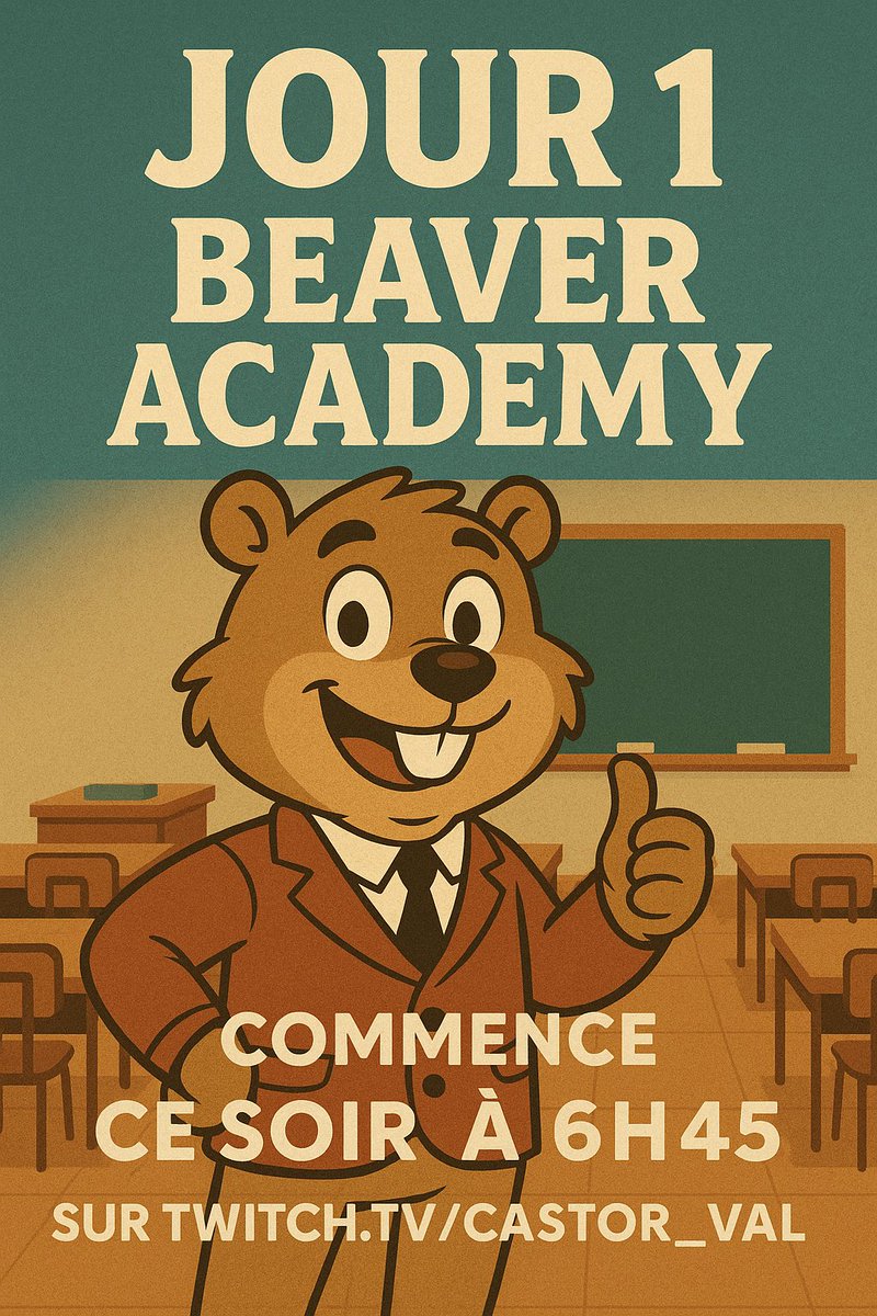 omg beaver academy ce soir ☺️☺️☺️