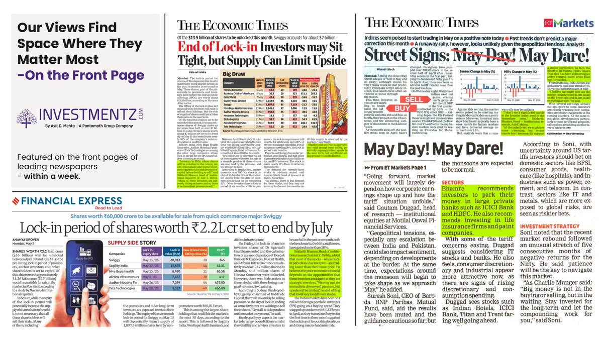 Get_Investmentz's tweet image. It’s encouraging to see our insights featured on the front pages of leading newspapers — all within a week.

More than visibility, it reflects the growing trust in our voice when clarity is needed in the financial services industry.
#OurViewsMatter #TrustedPerspective #Pantomath