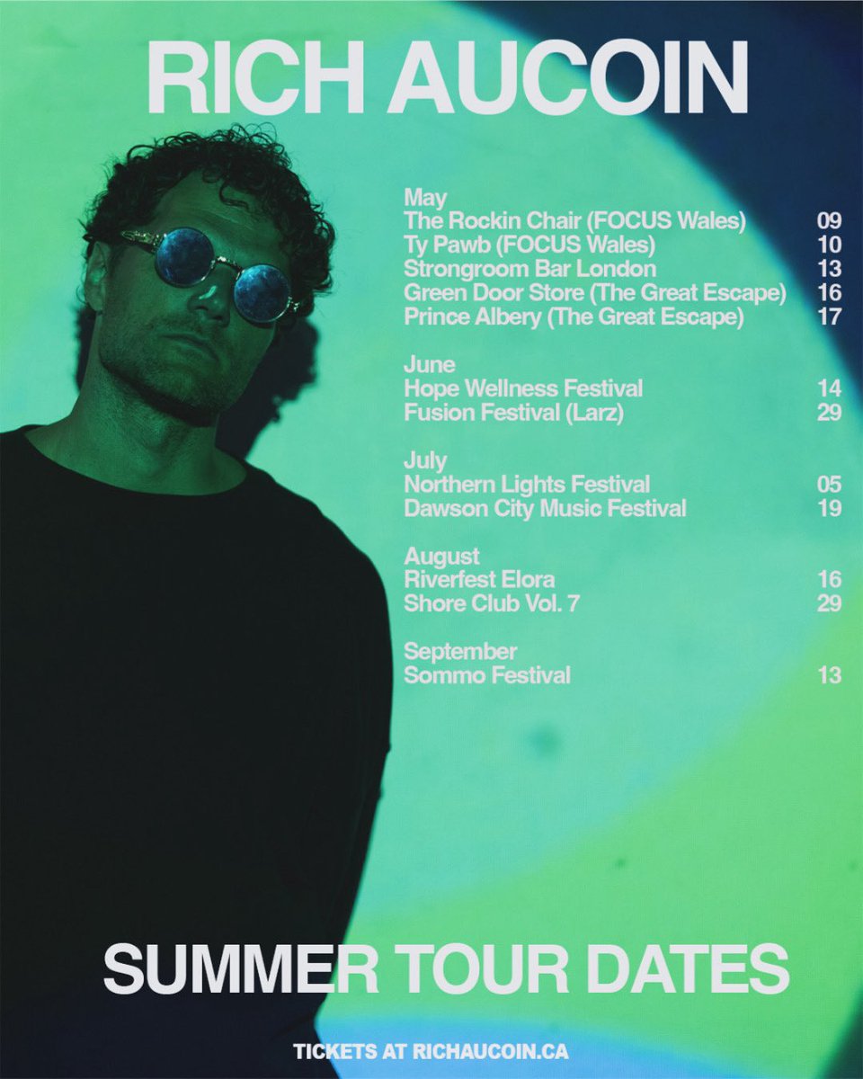 rich aucoin (@richaucoin) on Twitter photo heading back to the UK for the first time in a couple years; playing a few shows in Wales, London and Brighton. here are most of the festivals i’m doing this summer. a couple more TBA still. Shore Club Vol. 7 on sale too. 📸 <a href="/rileysmithphoto/">Riley Smith</a> heading back to the UK for the first time in a couple years; playing a few shows in Wales, London and Brighton. here are most of the festivals i’m doing this summer. a couple more TBA still. Shore Club Vol. 7 on sale too. 📸 <a href="/rileysmithphoto/">Riley Smith</a>