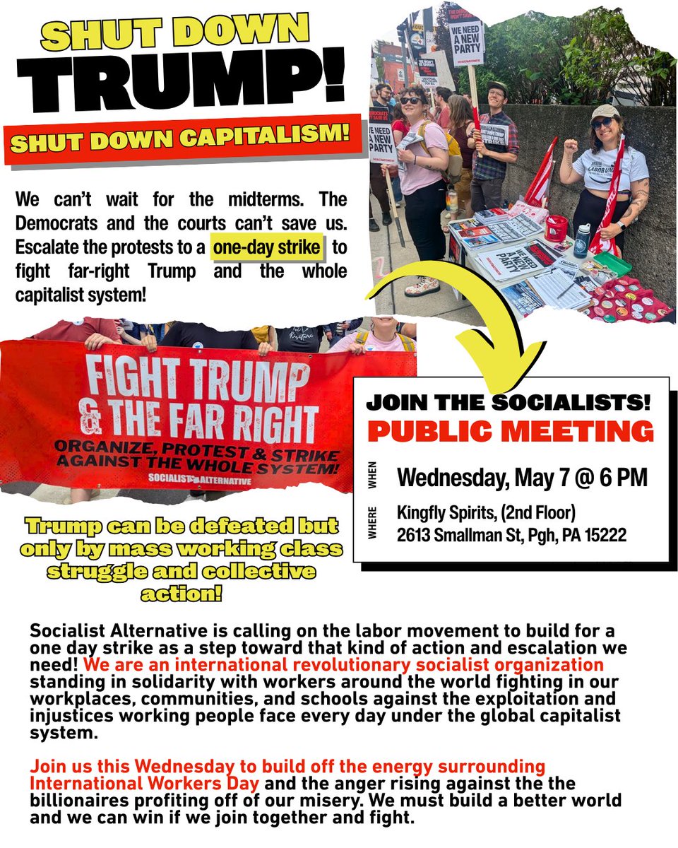Pittsburgh Socialist Alternative tweet media