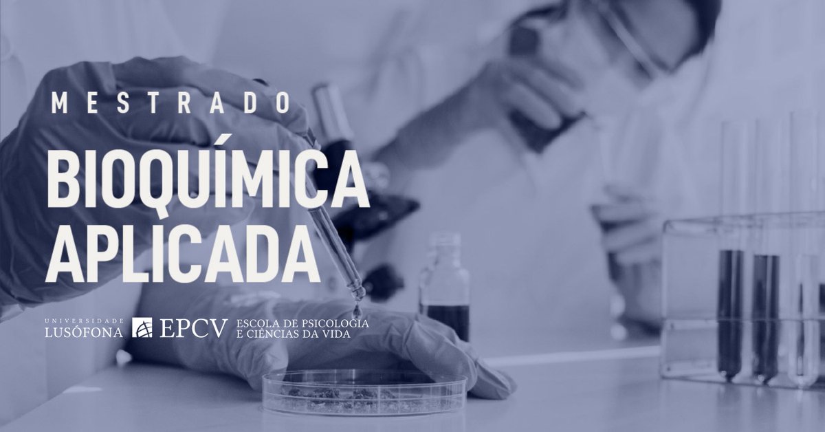A Bioquímica está em todo o lado!

Candidate-se ao Mestrado em Bioquímica Aplicada da ULusófona, que prepara 
profissionais com competências práticas, visão crítica e capacidade de inovação. 

Candidate-se à 4.ª fase em tinyurl.com/33hh9u9c