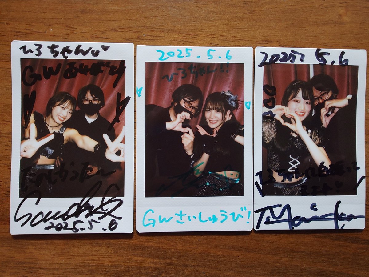 HIbatash's tweet photo. GW最終日（わいにはあまり関係ないけど）雨模様だっけど楽しかったアイオケ対バン😊
もにかいなくて残念だったけど🥺
様子がおかしく楽しかったあんり🤭
いつもの笑顔だったけどちょっと体調がよくなさそうだったまりか🤒
とても楽しそうなまほとわい🤔
＃アイオケ
＃ガチもにか推し https://t.co/rqakZMHIRV