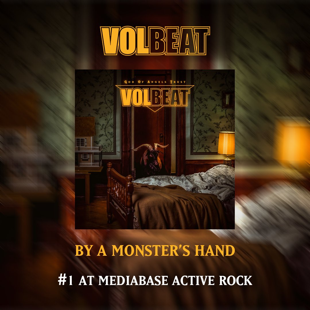 Volbeat (@volbeat) on Twitter photo Huge thank you to everyone at rock radio for the support! “By a Monster’s Hand” is our 11th #1 on the Rock Radio Airplay Charts at <a href="/MediabaseCharts/">Mediabase Charts</a> 🐐 Volbeat.lnk.to/ByaMonstersHand Huge thank you to everyone at rock radio for the support! “By a Monster’s Hand” is our 11th #1 on the Rock Radio Airplay Charts at <a href="/MediabaseCharts/">Mediabase Charts</a> 🐐 Volbeat.lnk.to/ByaMonstersHand