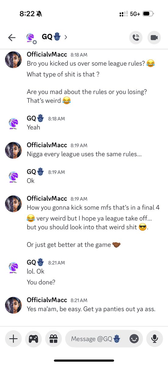 G.O.A.T ๐ (@officiaimacc) on Twitter photo ๐ got kicked out of a league because his rules of his league got copied & pasted. Mind you weโre in the open final 4! And just put BTA to his team ๐ got kicked out of a league because his rules of his league got copied & pasted. Mind you weโre in the open final 4! And just put BTA to his team