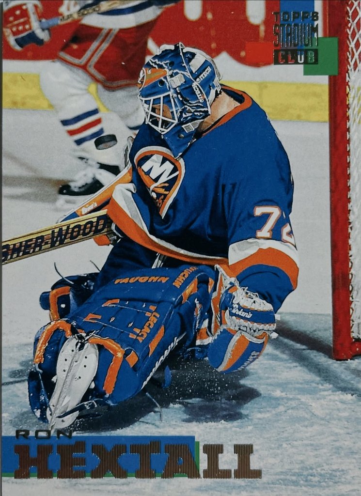 NHLHockeyCards's tweet image. Ron Hextall New York Islanders Topps Card @NYIslanders #NYIslanders #NHLDraftLottery