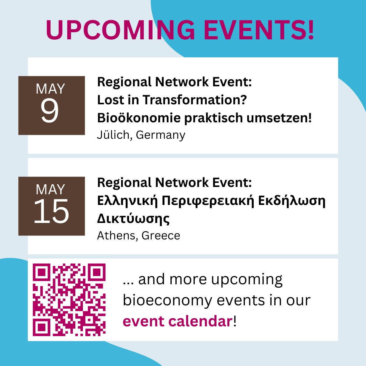 BIO2REG - Enabling regional bioeconomy transition (@bio2regeu) on Twitter photo ๐๐ฟ๐๐ถ๐ผ๐ฒ๐ฐ๐ผ๐ป๐ผ๐บ๐ ๐๐๐ฒ๐ป๐๐ย ๐ฌ๐ผ๐ ๐ช๐ผ๐ป'๐ ๐ช๐ฎ๐ป๐ ๐ง๐ผ ๐ ๐ถ๐๐!
Find our regional network events and beyond in our event calendar at
bio2reg.eu/event-calendar/
#bioeconomyevents #bioeconomy #circulareconomy #regionaldevelopment <a href="/HorizonEU/">Horizon Europe ๐ช๐บ</a> <a href="/REA_research/">European Research Executive Agency</a> ๐๐ฟ๐๐ถ๐ผ๐ฒ๐ฐ๐ผ๐ป๐ผ๐บ๐ ๐๐๐ฒ๐ป๐๐ย ๐ฌ๐ผ๐ ๐ช๐ผ๐ป'๐ ๐ช๐ฎ๐ป๐ ๐ง๐ผ ๐ ๐ถ๐๐!
Find our regional network events and beyond in our event calendar at
bio2reg.eu/event-calendar/
#bioeconomyevents #bioeconomy #circulareconomy #regionaldevelopment <a href="/HorizonEU/">Horizon Europe ๐ช๐บ</a> <a href="/REA_research/">European Research Executive Agency</a>