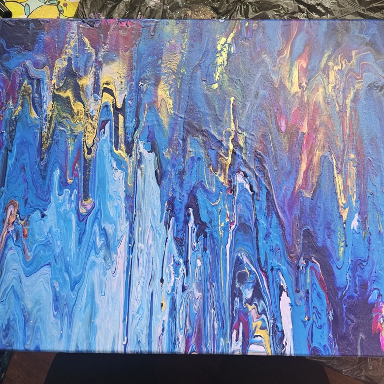 lisa_mactv's tweet photo. Art Spotlight of the Week -
This is simply called Paint Pour but honestly, this one is so cool. It's textured and the gold in the painting shimmers so brightly. 16x20
#art #paintpour #Spotlight #canadianartist
https://t.co/7xiUa30r3a https://t.co/1QA0ow1uDe