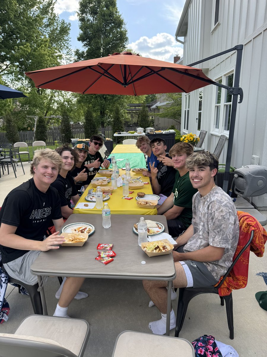 SMSBASEBALL (@smsouthbaseball) on Twitter photo Good times yesterday at V Team Dinner hosted by the Roche Family. The boys chowed down some tacos and then hit the pool after a really good practice. Special group we have here. Excited for these last 2 weeks of the regular season!
<a href="/SMSouthTDain/">Dr. Todd Dain</a>
<a href="/SMSRaidersAD/">Mark Mahoney</a>
#nextstep Good times yesterday at V Team Dinner hosted by the Roche Family. The boys chowed down some tacos and then hit the pool after a really good practice. Special group we have here. Excited for these last 2 weeks of the regular season!
<a href="/SMSouthTDain/">Dr. Todd Dain</a>
<a href="/SMSRaidersAD/">Mark Mahoney</a>
#nextstep