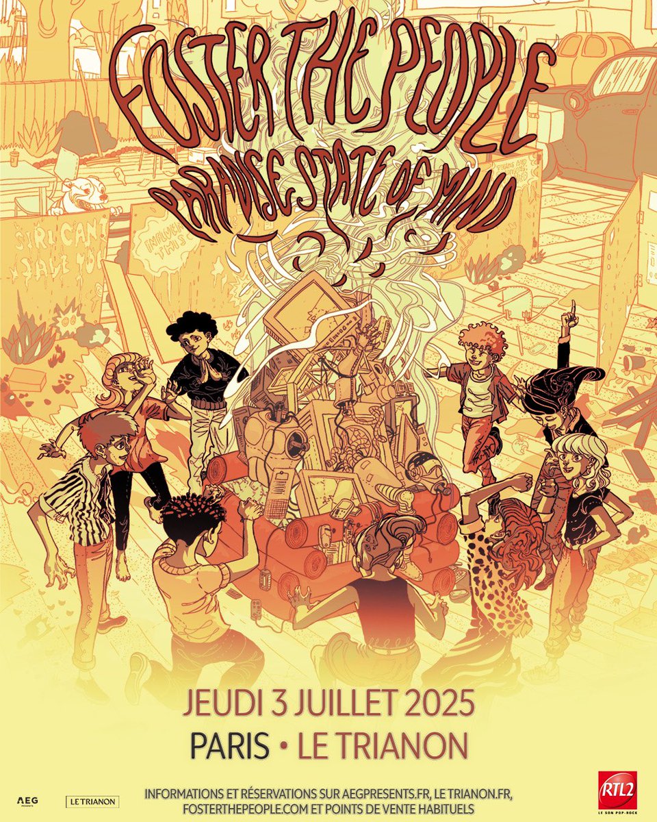 Le Trianon (@letrianonparis) on Twitter photo Vous connaissez leur hit mondial Pumped up Kicks ?
Venez écouter <a href="/fosterthepeople/">Foster The People</a> en live le 3 juillet 2025 🎶
🎫 lien dans la bio Vous connaissez leur hit mondial Pumped up Kicks ?
Venez écouter <a href="/fosterthepeople/">Foster The People</a> en live le 3 juillet 2025 🎶
🎫 lien dans la bio