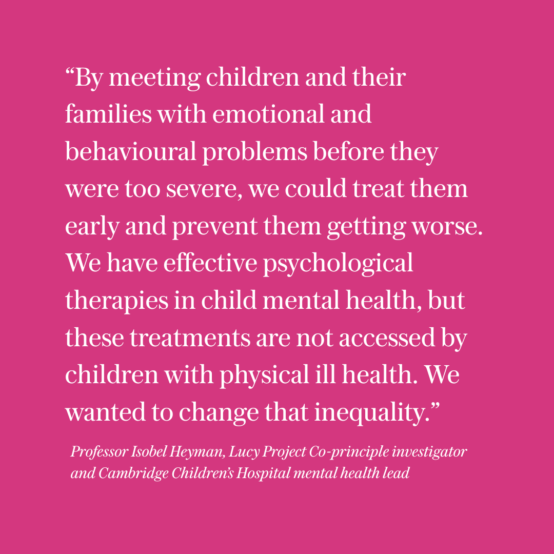 Cambridge Children's Hospital (@cambchildrens) on Twitter photo The trial of a mental health drop-in service inspired by Peanuts character Lucy has improved children’s quality of life and reduced treatment cost by half. <a href="/CambChildrens/">Cambridge Children's Hospital</a> Mental Health Co-lead Professor Isobel Heyman came up with the idea. Read the story 👉tinyurl.com/2s474e5j The trial of a mental health drop-in service inspired by Peanuts character Lucy has improved children’s quality of life and reduced treatment cost by half. <a href="/CambChildrens/">Cambridge Children's Hospital</a> Mental Health Co-lead Professor Isobel Heyman came up with the idea. Read the story 👉tinyurl.com/2s474e5j