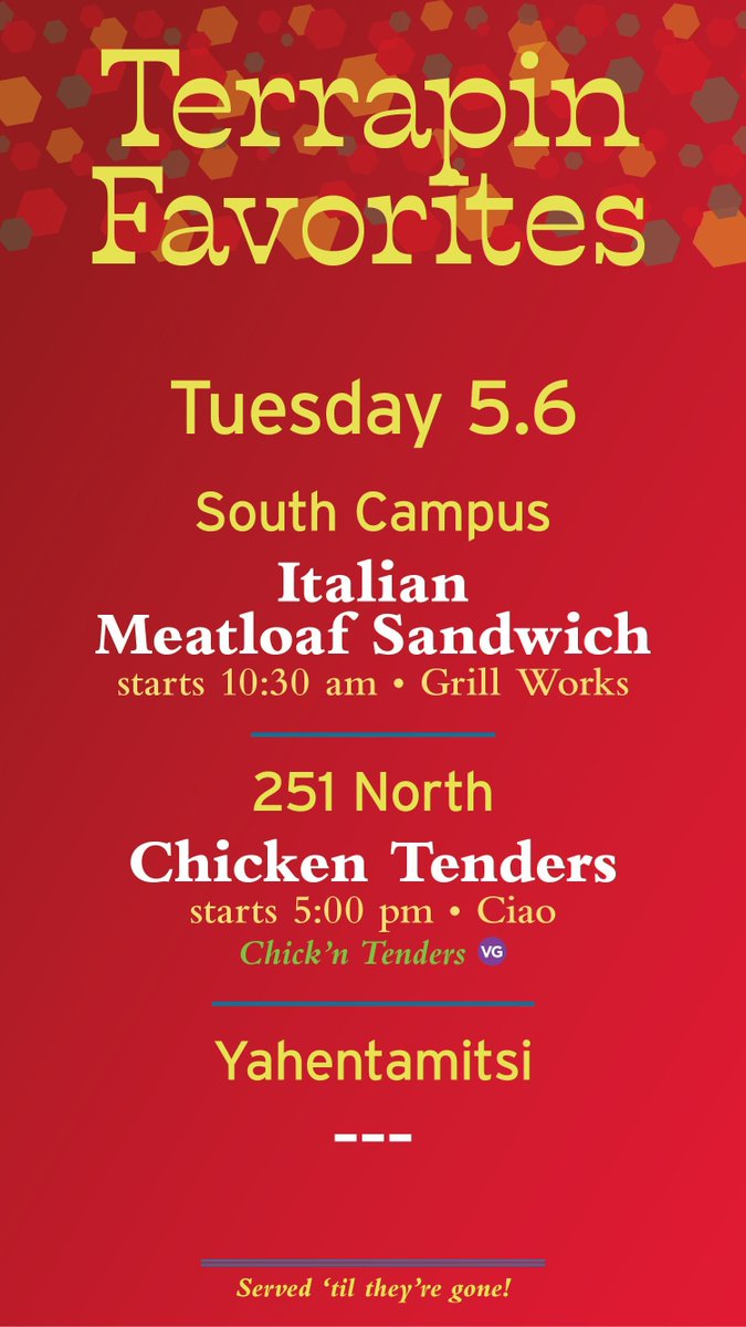 Maryland Dining (@umddining) on Twitter photo 