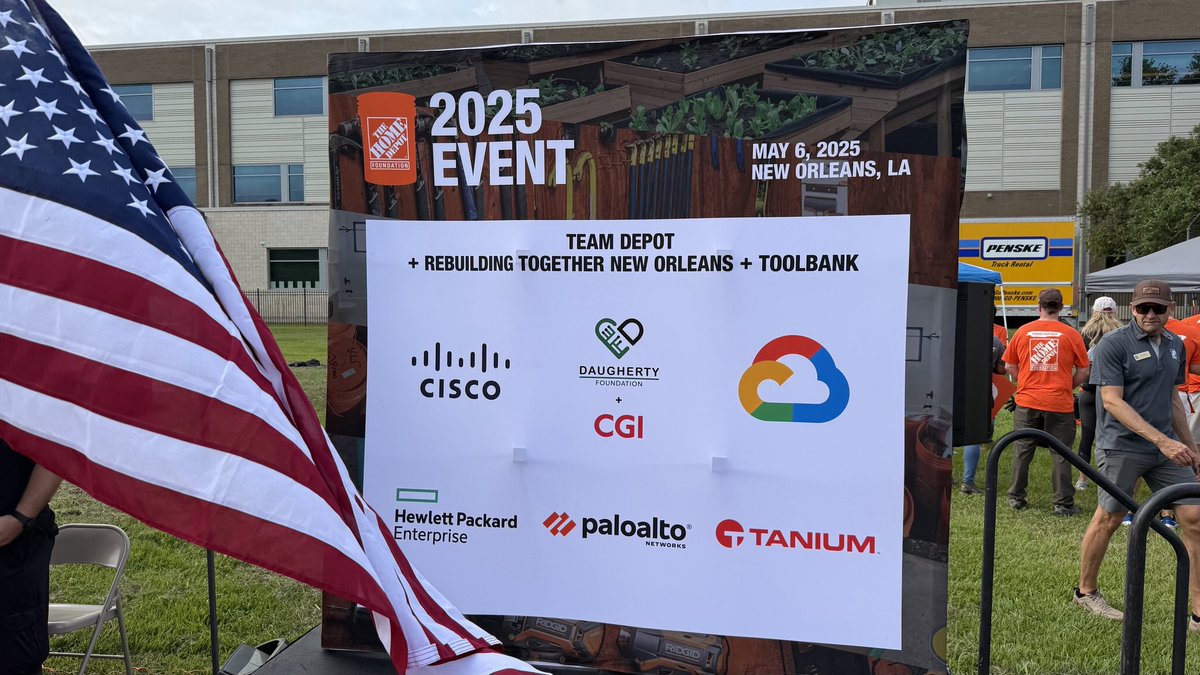 cisco_brad's tweet image. ⁦@Cisco⁩ and ⁦@HomeDepotFound⁩ time to get to work in ⁦@CityOfNOLA⁩